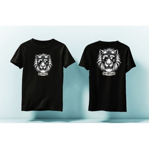 Tricou Lion Head BW